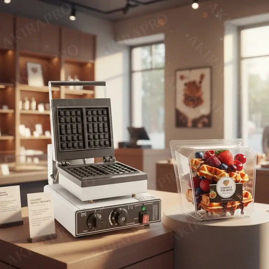 ✔ Machine à gaufres sur double carrée (carrée) – Gaufrier carrée / rectangulaire (double)