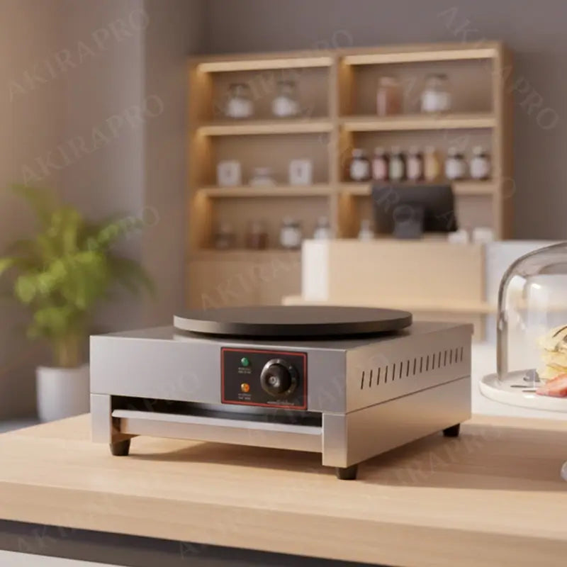 ✔ Machine Crépière électrique, grille de fabrication de crêpes antiadhésives, poêle à crêpe commerciale de 15,75 pouces avec contrôle de température