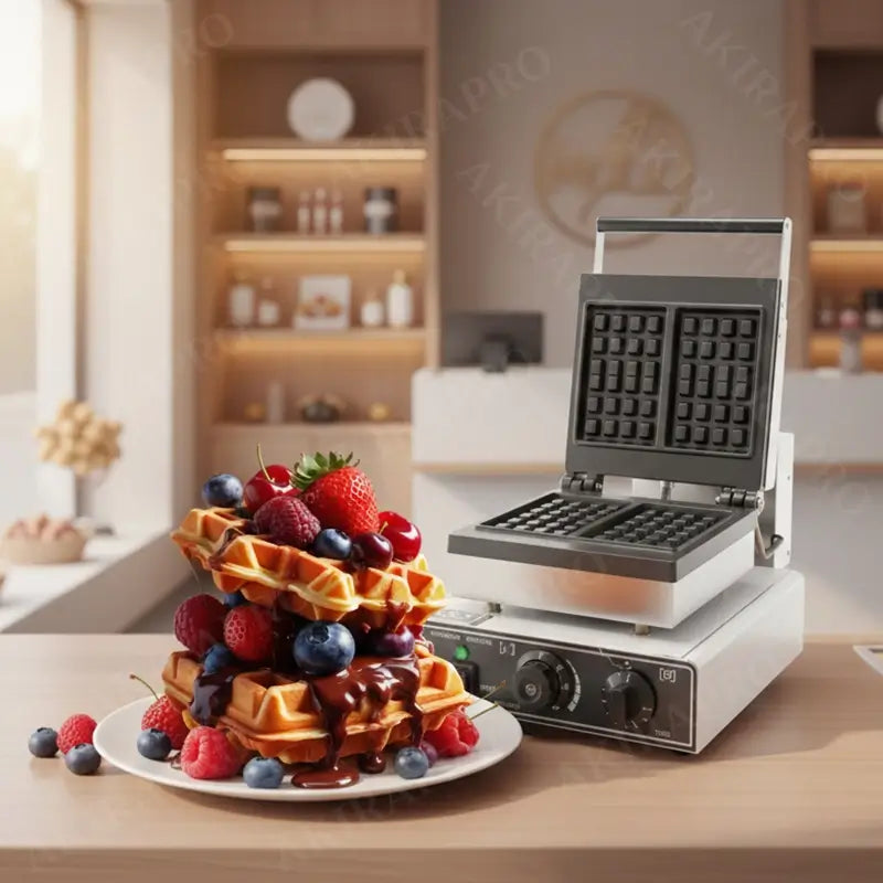 ✔ Machine à gaufres sur double carrée (carrée) – Gaufrier carrée / rectangulaire (double)