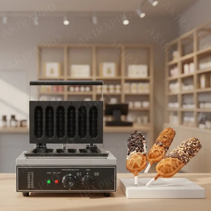 ✔ Machine à gaufres sur bâtonnets (sucettes) – Prépare des gaufres croustillantes en quelques secondes !