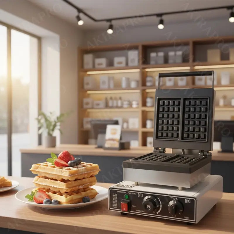 ✔ Machine à gaufres sur double carrée (carrée) – Gaufrier carrée / rectangulaire (double)