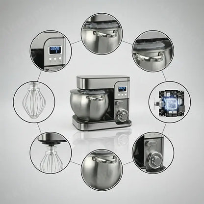 Pétrin Digital 9 L en acier inoxydable (Robot)